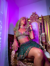 Load image into Gallery viewer, Emerald Divine Micro Mini Skirt