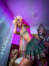 Load image into Gallery viewer, Emerald Divine Micro Mini Skirt