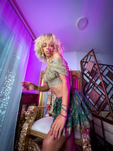 Load image into Gallery viewer, Emerald Divine Micro Mini Skirt