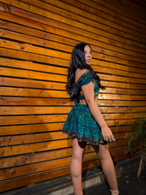 Load image into Gallery viewer, Turquoise Waterfall Micro Mini Skirt Set