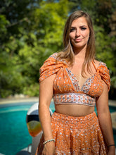 Load image into Gallery viewer, Peach Goddess Micro Mini Skirt Set