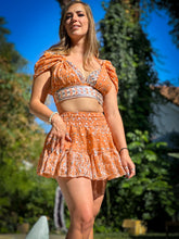 Load image into Gallery viewer, Peach Goddess Micro Mini Skirt Set
