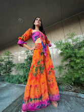 Load image into Gallery viewer, Tropical Mimosa Sharara Pants Set