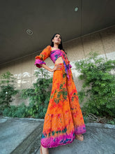 Load image into Gallery viewer, Tropical Mimosa Sharara Pants Set
