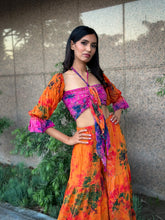 Load image into Gallery viewer, Tropical Mimosa Sharara Pants Set