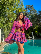 Load image into Gallery viewer, Cosmic Mimosa Micro Mini Skirt Set