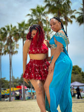 Load image into Gallery viewer, Rose Rani Micro Mini Skirt Set