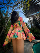 Load image into Gallery viewer, rainbow aura micro mini skirt set