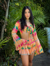 Load image into Gallery viewer, rainbow aura micro mini skirt set