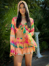 Load image into Gallery viewer, rainbow aura micro mini skirt set