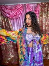 Load image into Gallery viewer, Rainbow Tie Dye Kimono