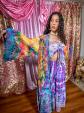 Load image into Gallery viewer, Rainbow Tie Dye Kimono