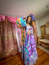 Load image into Gallery viewer, Rainbow Tie Dye Kimono