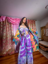 Load image into Gallery viewer, Rainbow Tie Dye Kimono