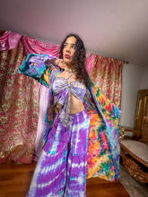 Load image into Gallery viewer, Rainbow Tie Dye Kimono