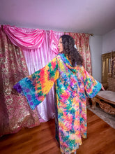 Load image into Gallery viewer, Rainbow Tie Dye Kimono