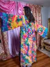 Load image into Gallery viewer, Rainbow Tie Dye Kimono