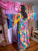 Load image into Gallery viewer, Rainbow Tie Dye Kimono