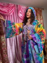 Load image into Gallery viewer, Rainbow Tie Dye Kimono
