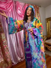 Load image into Gallery viewer, Rainbow Tie Dye Kimono
