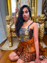 Load image into Gallery viewer, Midnight Mystic Golden Corset Top