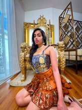 Load image into Gallery viewer, Midnight Mystic Golden Corset Top