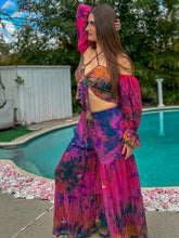 Load image into Gallery viewer, Pink Mimosa Sharara Pants Set

