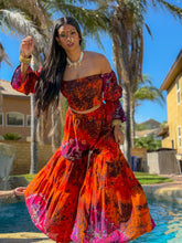 Load image into Gallery viewer, Cosmic Jungle Sharara Pants Set