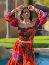 Load image into Gallery viewer, Cosmic Jungle Sharara Pants Set