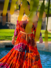 Load image into Gallery viewer, Cosmic Jungle Sharara Pants Set