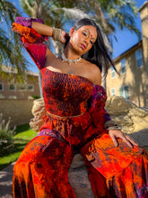 Load image into Gallery viewer, Cosmic Jungle Sharara Pants Set