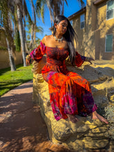 Load image into Gallery viewer, Cosmic Jungle Sharara Pants Set