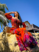 Load image into Gallery viewer, Cosmic Jungle Sharara Pants Set