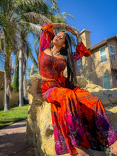 Load image into Gallery viewer, Cosmic Jungle Sharara Pants Set