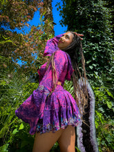 Load image into Gallery viewer, Cosmic Lilies Micro Mini Skirt Set