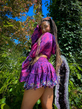 Load image into Gallery viewer, Cosmic Lilies Micro Mini Skirt Set