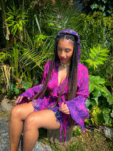 Load image into Gallery viewer, Cosmic Lilies Micro Mini Skirt Set