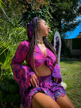 Load image into Gallery viewer, Cosmic Lilies Micro Mini Skirt Set