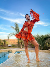 Load image into Gallery viewer, Fire Princess Mini Skirt Set