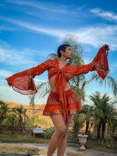 Load image into Gallery viewer, Fire Princess Mini Skirt Set