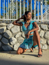 Load image into Gallery viewer, Sky Princess Micro Mini Skirt Set