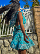Load image into Gallery viewer, Sky Princess Micro Mini Skirt Set