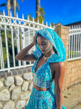 Load image into Gallery viewer, Sky Princess Micro Mini Skirt Set