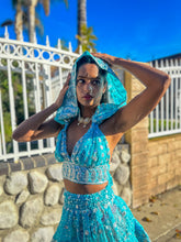 Load image into Gallery viewer, Sky Princess Micro Mini Skirt Set