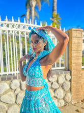 Load image into Gallery viewer, Sky Princess Micro Mini Skirt Set