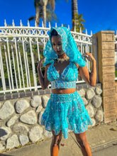 Load image into Gallery viewer, Sky Princess Micro Mini Skirt Set