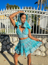 Load image into Gallery viewer, Sky Princess Micro Mini Skirt Set