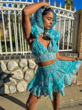 Load image into Gallery viewer, Sky Princess Micro Mini Skirt Set