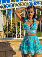 Load image into Gallery viewer, Sky Princess Micro Mini Skirt Set