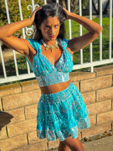 Load image into Gallery viewer, Sky Princess Micro Mini Skirt Set